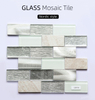 أحدث تصميم المطبخ Backsplash Wall 3D Glass Mosaic Bather 