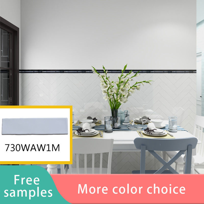 75 × 300 مم حصيرة السطح المزجج 3D Subway بلاط backsplash جدار المطبخ